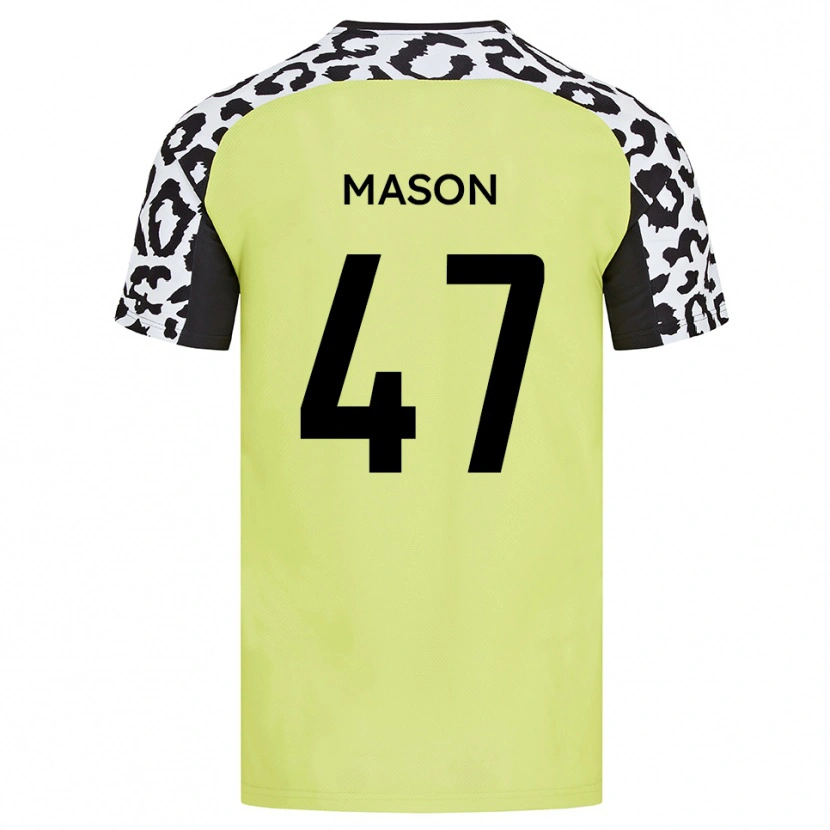 Danxen Dětské Preston Mason #47 Fluorescenční Žlutá Domů Hráčské Dresy 2025/26 Dres