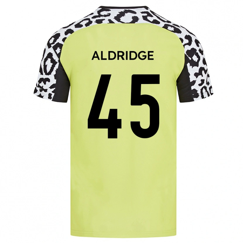 Danxen Dětské Jesse Aldridge #45 Fluorescenční Žlutá Domů Hráčské Dresy 2025/26 Dres