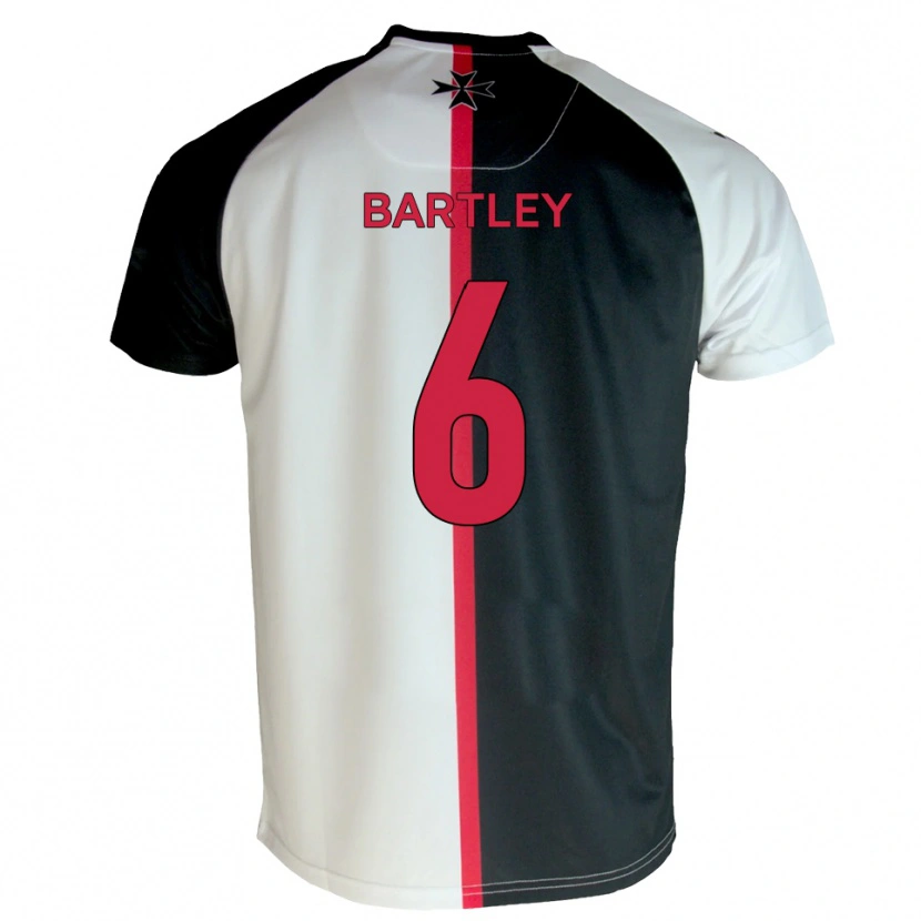 Danxen Dětské Ryan Bartley #6 Bílá Černá Domů Hráčské Dresy 2025/26 Dres