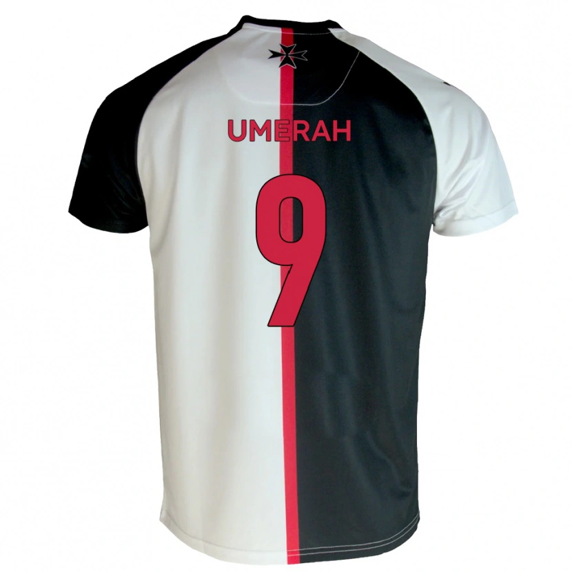 Danxen Dětské Josh Umerah #9 Bílá Černá Domů Hráčské Dresy 2025/26 Dres