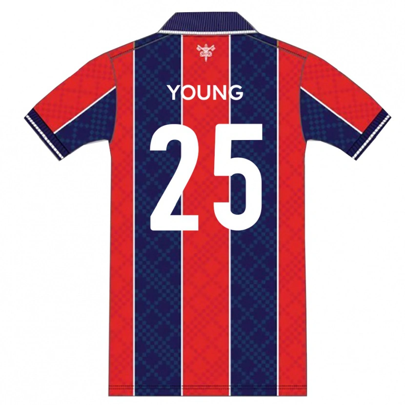 Danxen Dětské Reggie Young #25 Červená Tmavě Modrá Domů Hráčské Dresy 2025/26 Dres