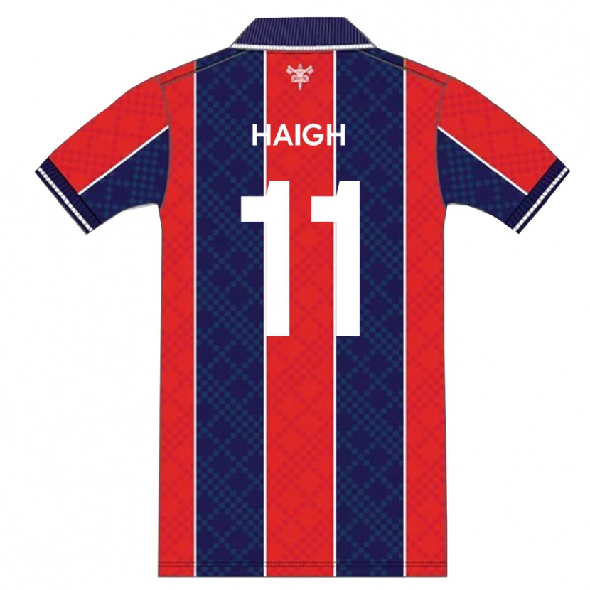 Danxen Dětské Joe Haigh #11 Červená Tmavě Modrá Domů Hráčské Dresy 2025/26 Dres