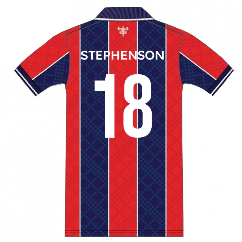 Danxen Dětské Dylan Stephenson #18 Červená Tmavě Modrá Domů Hráčské Dresy 2025/26 Dres