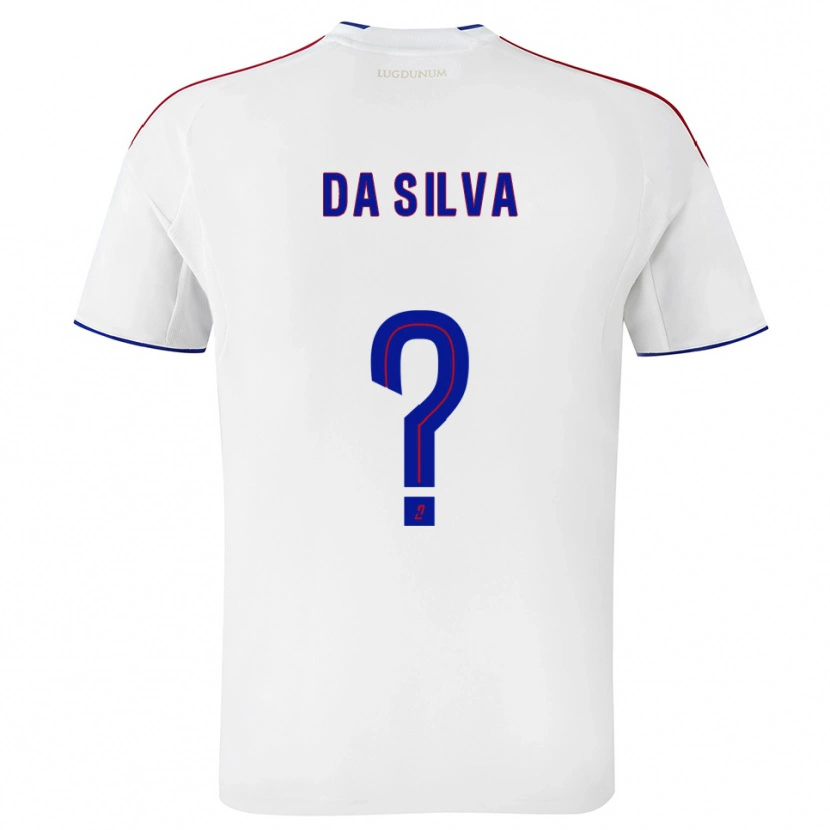 Danxen Dětské Florent Da Silva #0 Bílá Červená Domů Hráčské Dresy 2025/26 Dres