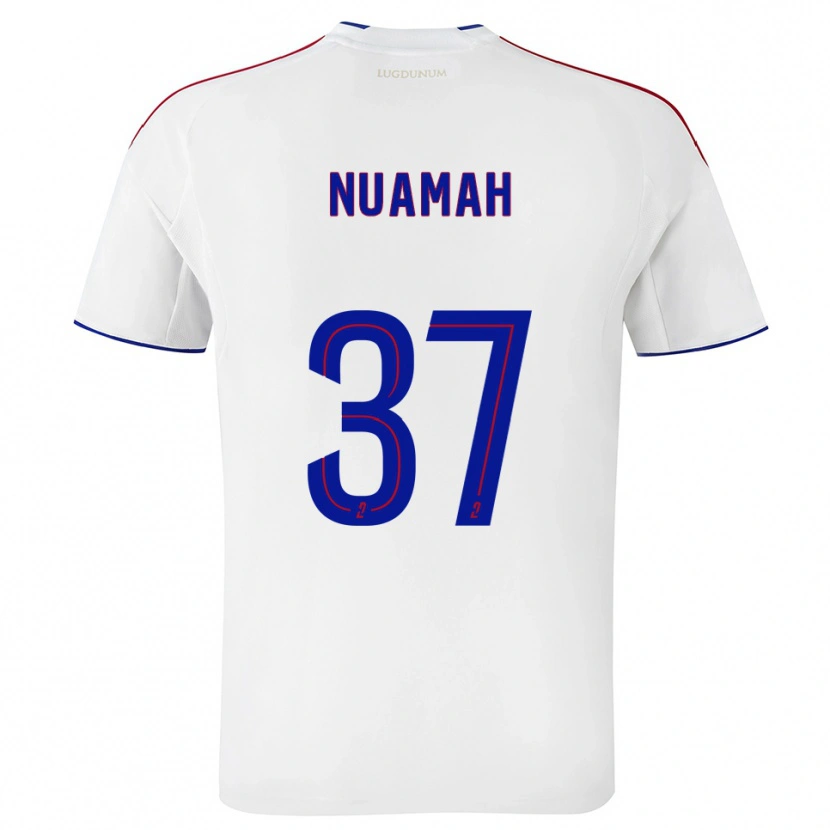 Danxen Dětské Ernest Nuamah #37 Bílá Červená Domů Hráčské Dresy 2025/26 Dres
