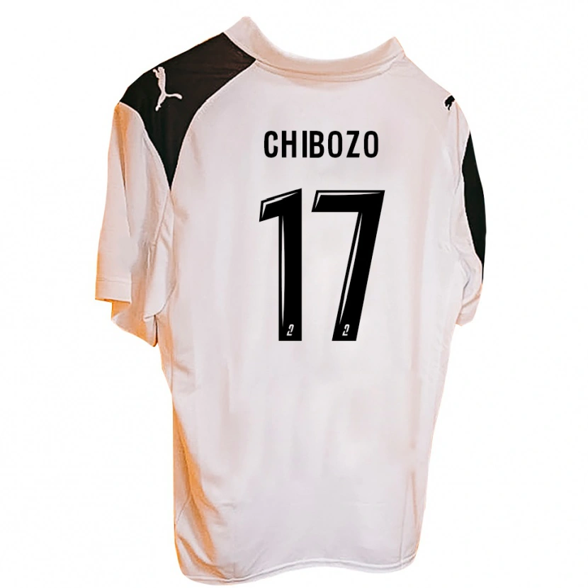 Danxen Dětské Josué Chibozo #17 Černá Bílá Domů Hráčské Dresy 2025/26 Dres