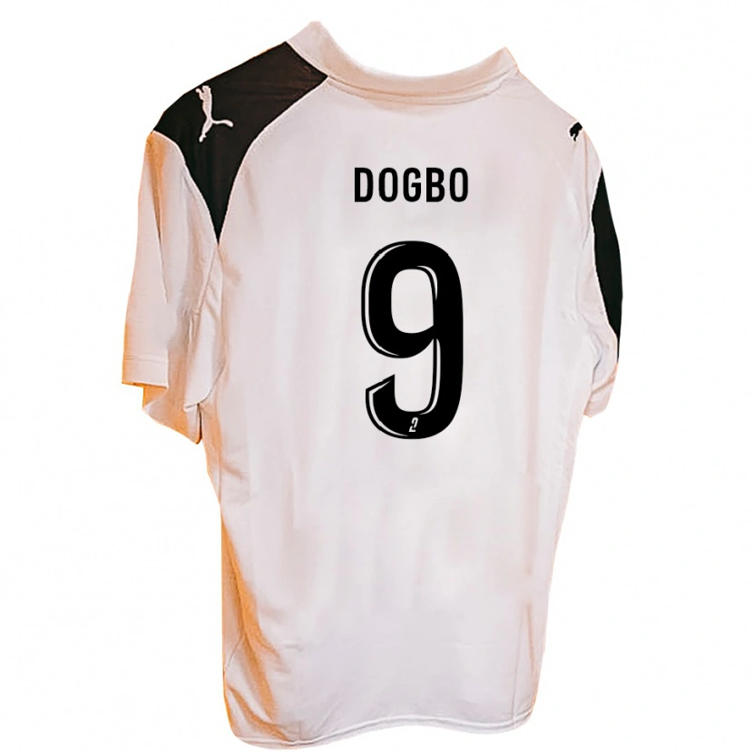 Danxen Dětské Camron Dogbo #9 Černá Bílá Domů Hráčské Dresy 2025/26 Dres