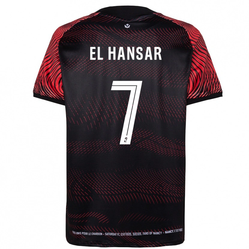 Danxen Dětské Chafik El Hansar #7 Bílá Červená Domů Hráčské Dresy 2025/26 Dres