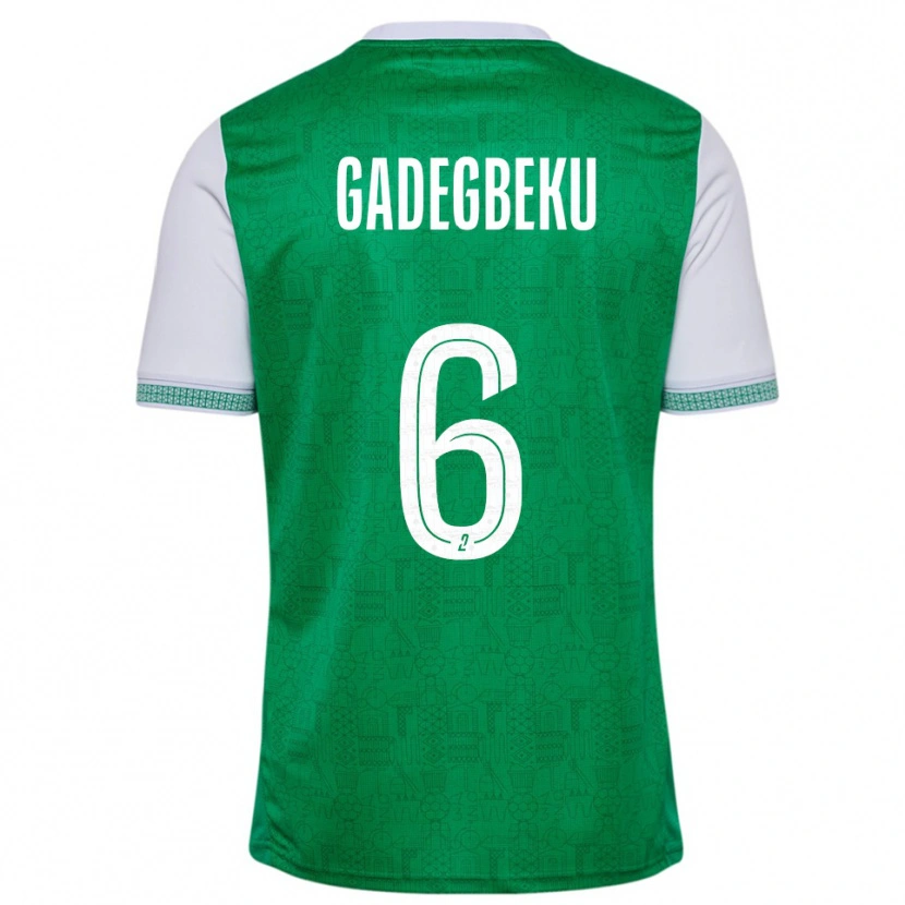 Danxen Dětské Luan Gadegbeku #6 Zelená Bílá Domů Hráčské Dresy 2025/26 Dres