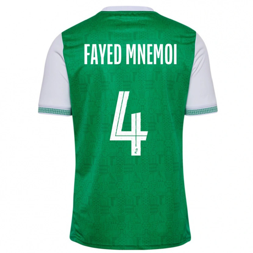 Danxen Dětské El Fayed Mnemoi #4 Zelená Bílá Domů Hráčské Dresy 2025/26 Dres