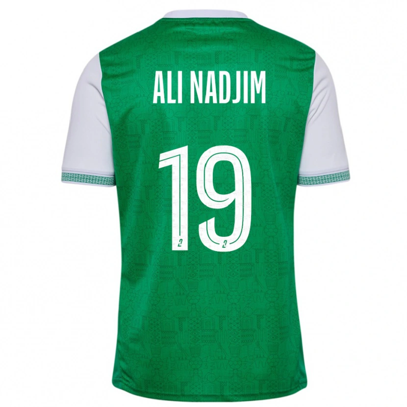 Danxen Dětské Nadjma Ali Nadjim #19 Zelená Bílá Domů Hráčské Dresy 2025/26 Dres