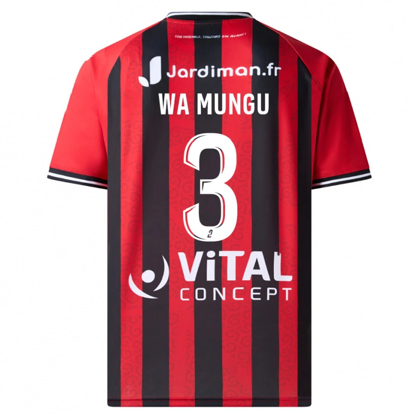 Danxen Dětské Vimoj Muntu Wa Mungu #3 Červená Černá Domů Hráčské Dresy 2025/26 Dres
