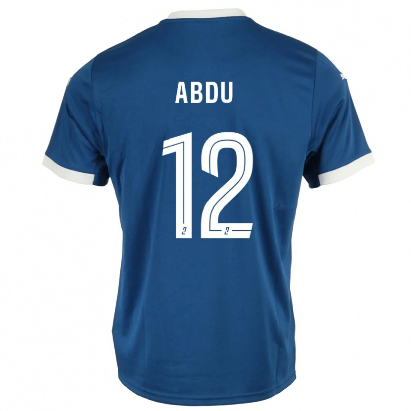 Danxen Dětské Abdu Conté #12 Modrá Bílá Domů Hráčské Dresy 2025/26 Dres