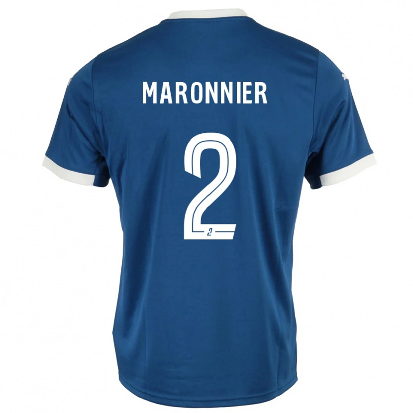 Danxen Dětské Lucas Maronnier #2 Modrá Bílá Domů Hráčské Dresy 2025/26 Dres