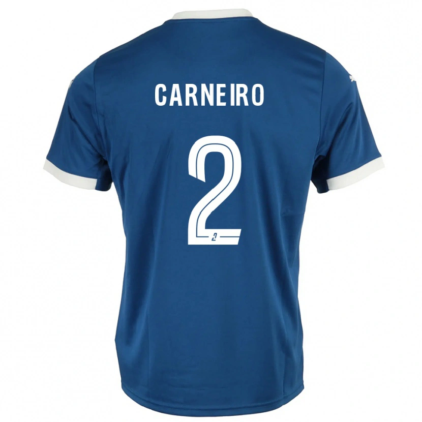 Danxen Dětské Enisio Carneiro #2 Modrá Bílá Domů Hráčské Dresy 2025/26 Dres
