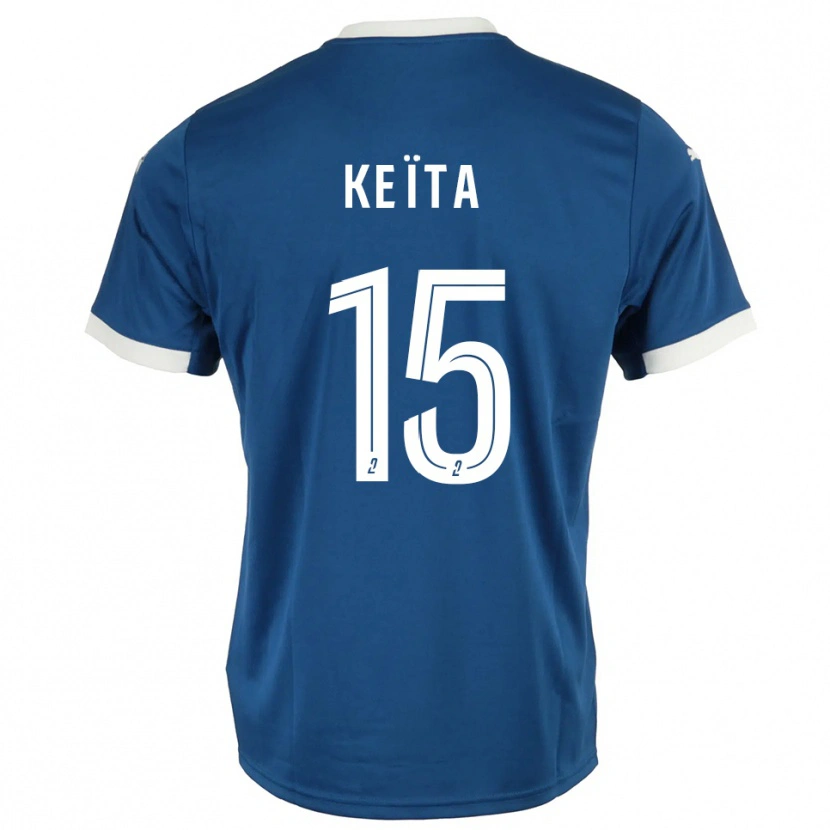 Danxen Dětské Modibo Keïta #15 Modrá Bílá Domů Hráčské Dresy 2025/26 Dres
