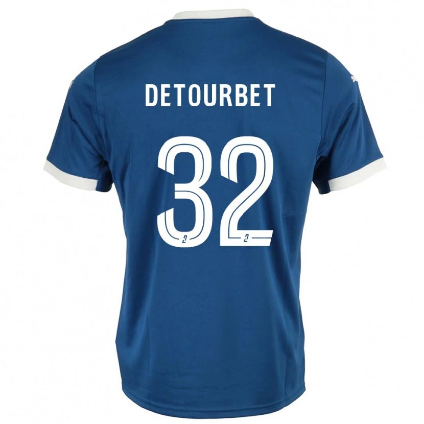 Danxen Dětské Mathys Detourbet #32 Modrá Bílá Domů Hráčské Dresy 2025/26 Dres