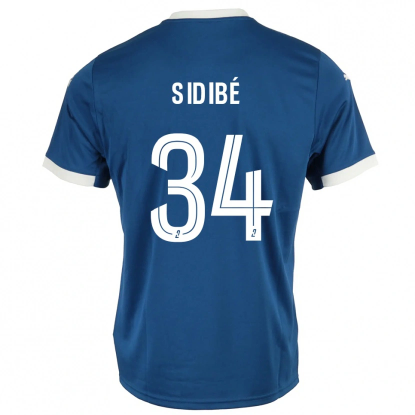 Danxen Dětské Aly Sidibé #34 Modrá Bílá Domů Hráčské Dresy 2025/26 Dres