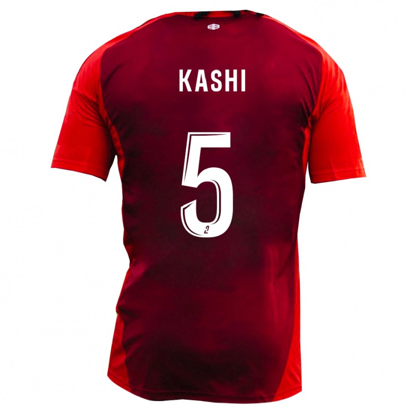 Danxen Dětské Ahmed Kashi #5 Červená Vínová Domů Hráčské Dresy 2025/26 Dres
