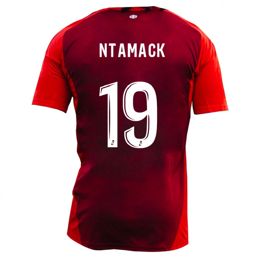 Danxen Dětské Samuel Ntamack #19 Červená Vínová Domů Hráčské Dresy 2025/26 Dres