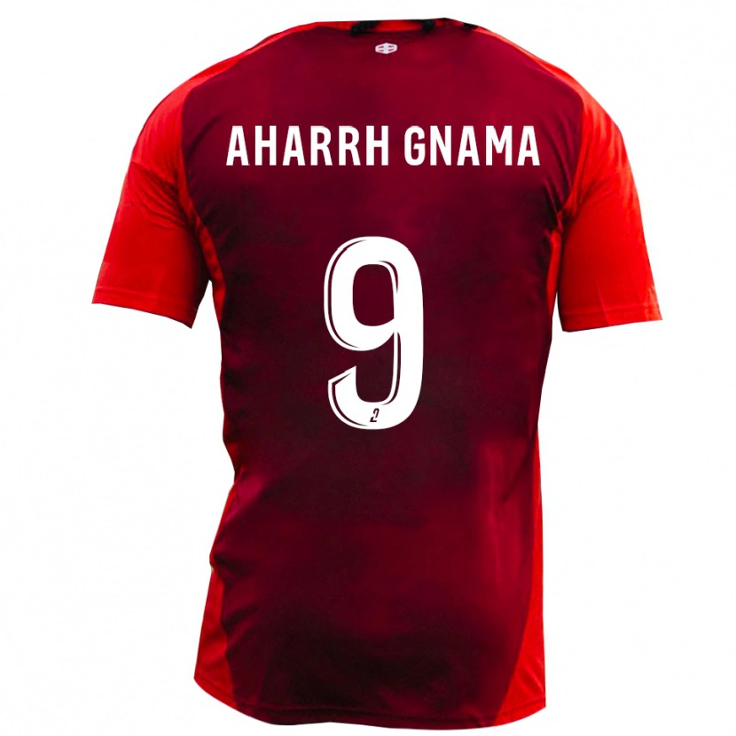 Danxen Dětské Adji Joel Aharrh Gnama #9 Červená Vínová Domů Hráčské Dresy 2025/26 Dres
