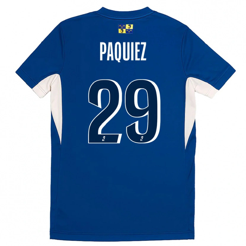 Danxen Dětské Gaëtan Paquiez #29 Modrá Tmavě Modrá Domů Hráčské Dresy 2025/26 Dres