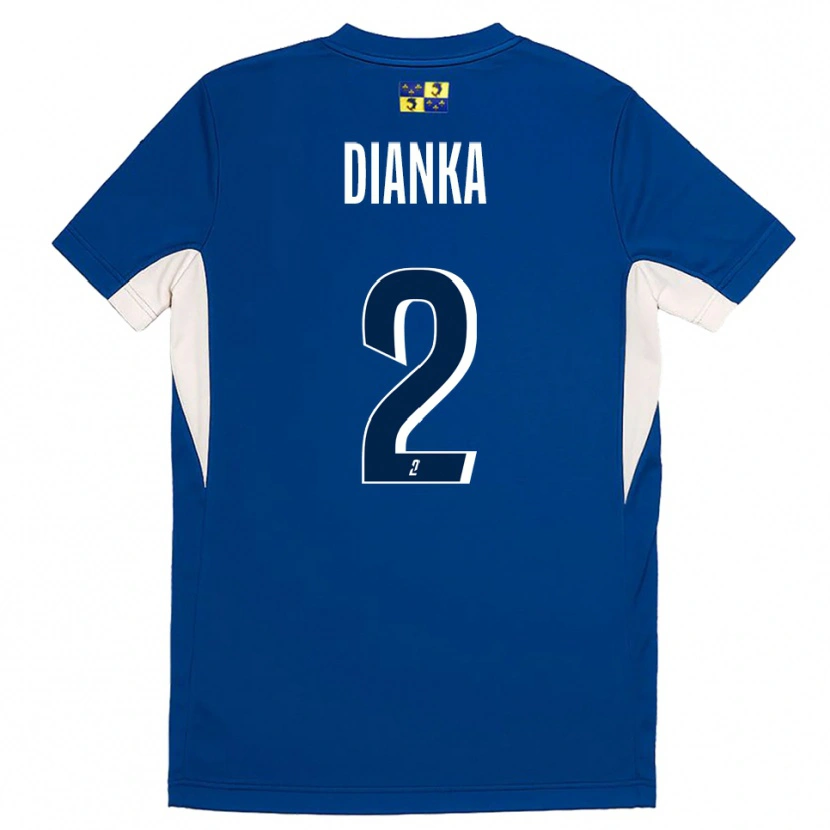 Danxen Dětské Djibril Dianka #2 Modrá Tmavě Modrá Domů Hráčské Dresy 2025/26 Dres