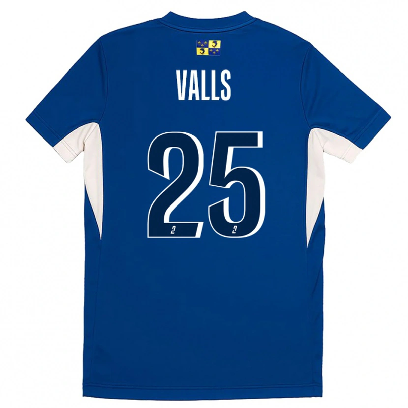 Danxen Dětské Théo Valls #25 Modrá Tmavě Modrá Domů Hráčské Dresy 2025/26 Dres