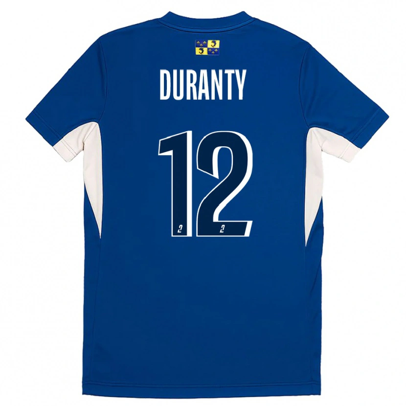 Danxen Dětské Audrey Duranty #12 Modrá Tmavě Modrá Domů Hráčské Dresy 2025/26 Dres
