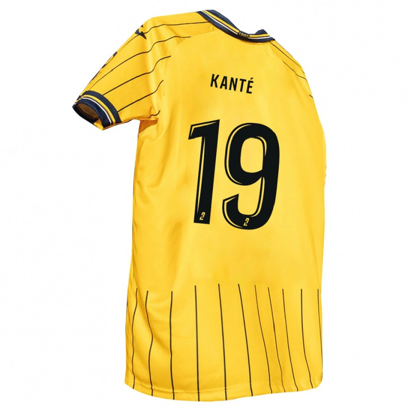 Danxen Dětské Ousmane Kanté #19 Žlutá Tmavě Modrá Domů Hráčské Dresy 2025/26 Dres