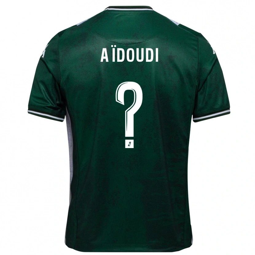 Danxen Dětské Karim Aïdoudi #0 Zelená Bílá Domů Hráčské Dresy 2025/26 Dres