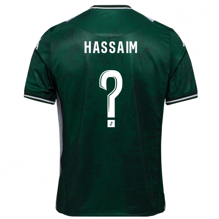 Danxen Dětské Melwane Hassaim #0 Zelená Bílá Domů Hráčské Dresy 2025/26 Dres