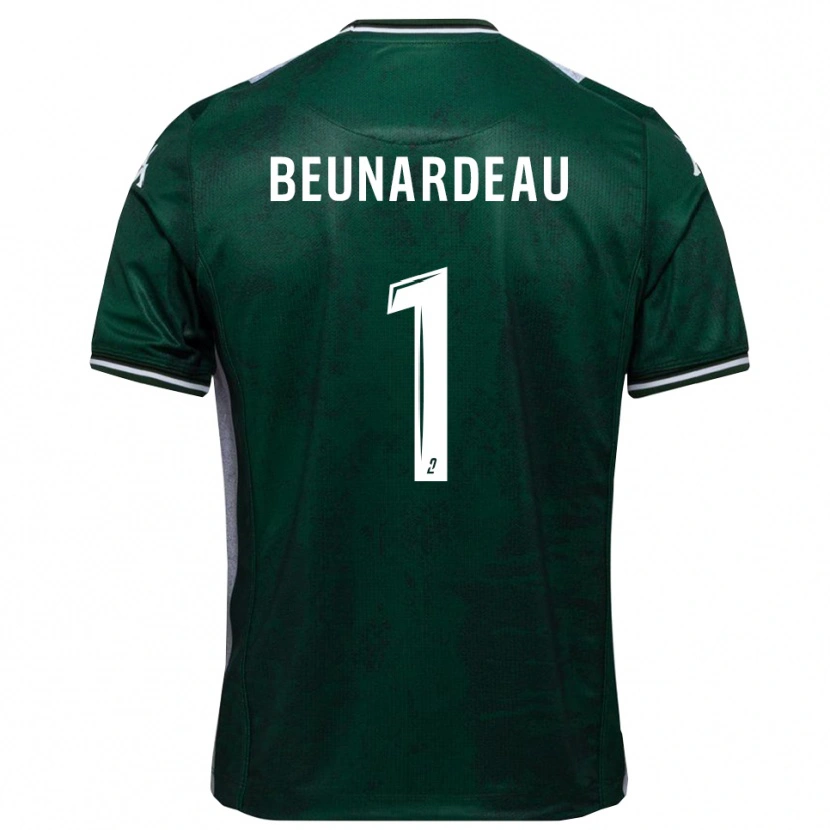 Danxen Dětské Quentin Beunardeau #1 Zelená Bílá Domů Hráčské Dresy 2025/26 Dres