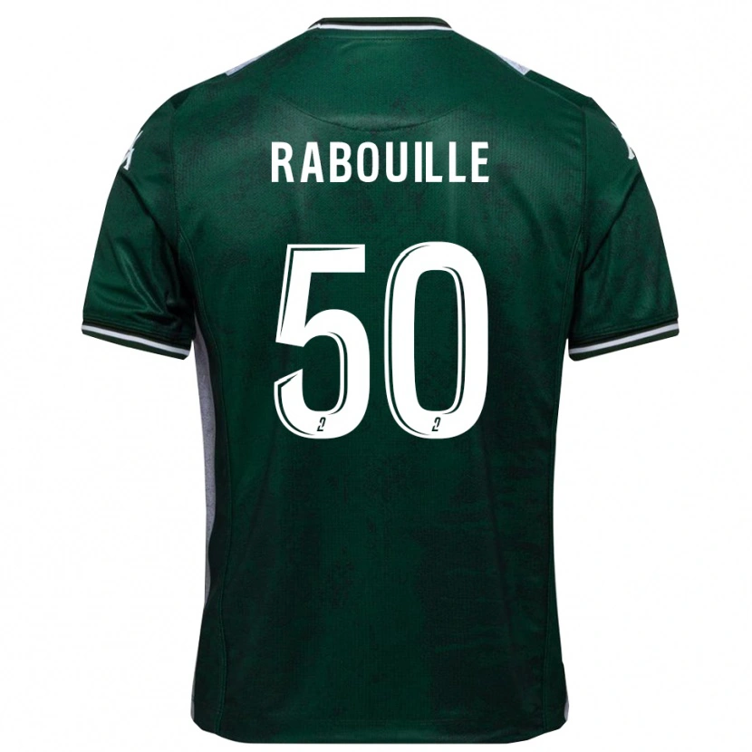 Danxen Dětské Valentin Rabouille #50 Zelená Bílá Domů Hráčské Dresy 2025/26 Dres