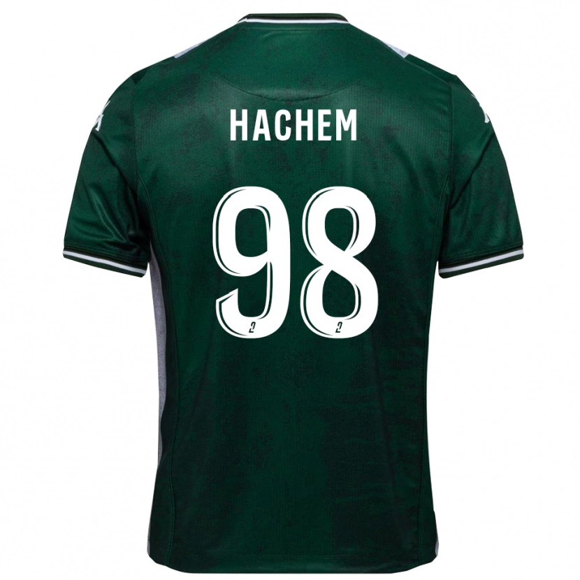 Danxen Dětské Ryad Hachem #98 Zelená Bílá Domů Hráčské Dresy 2025/26 Dres