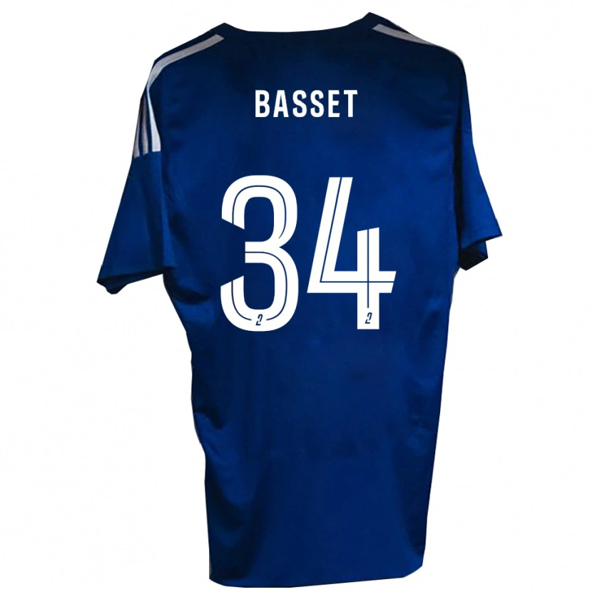 Danxen Dětské Donovan Basset #34 Modrá Bílá Domů Hráčské Dresy 2025/26 Dres