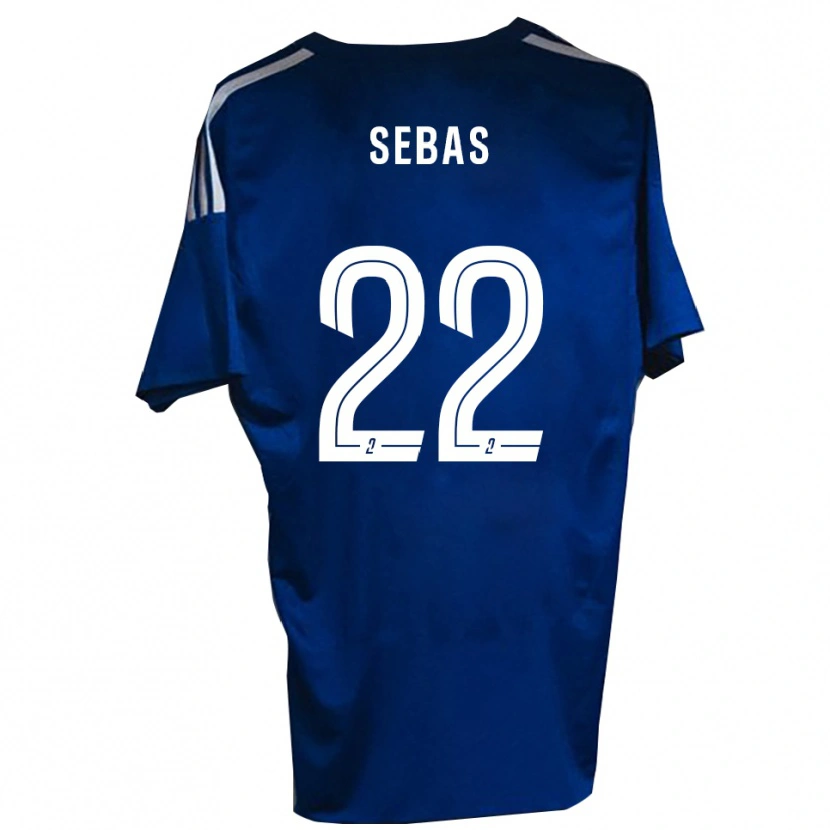 Danxen Dětské Jérémy Sebas #22 Modrá Bílá Domů Hráčské Dresy 2025/26 Dres