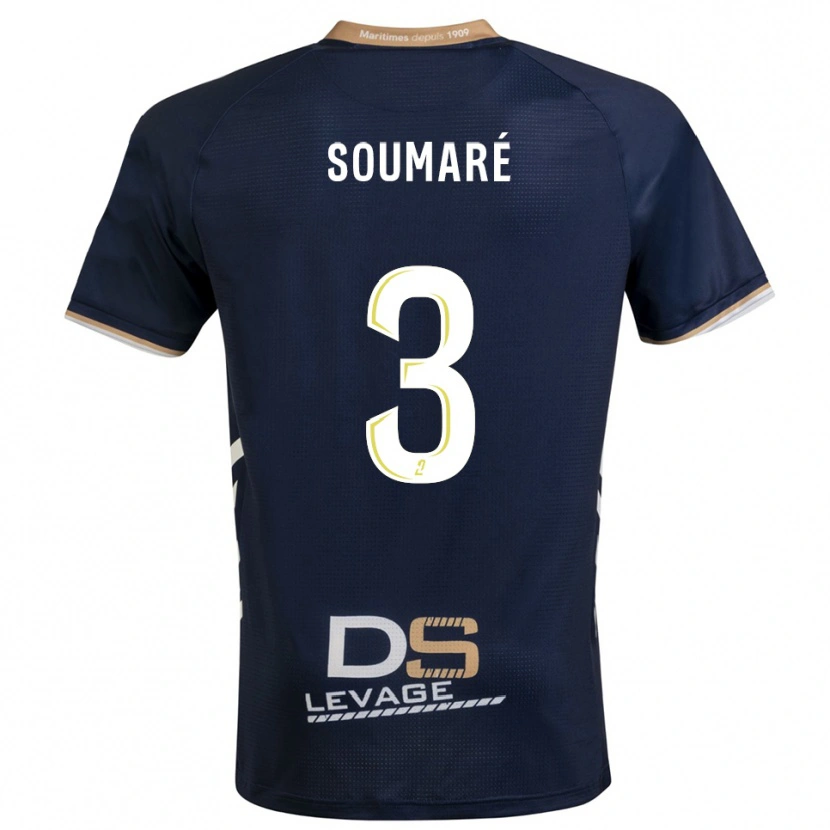 Danxen Dětské Amadou Soumaré #3 Tmavě Modrá Zlatá Domů Hráčské Dresy 2025/26 Dres