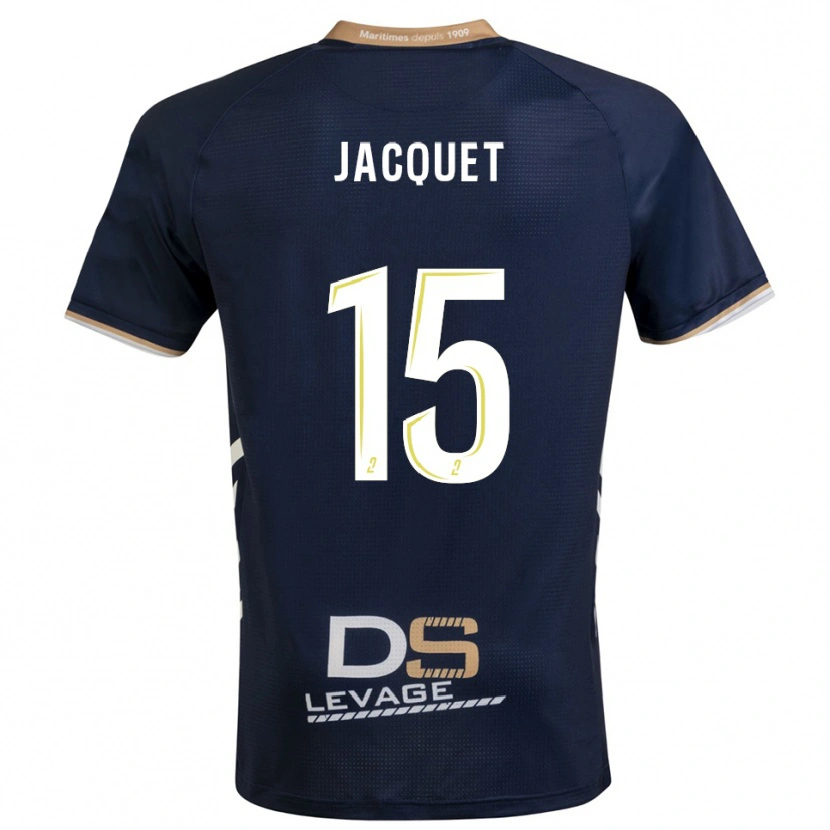 Danxen Dětské Nils Jacquet #15 Tmavě Modrá Zlatá Domů Hráčské Dresy 2025/26 Dres
