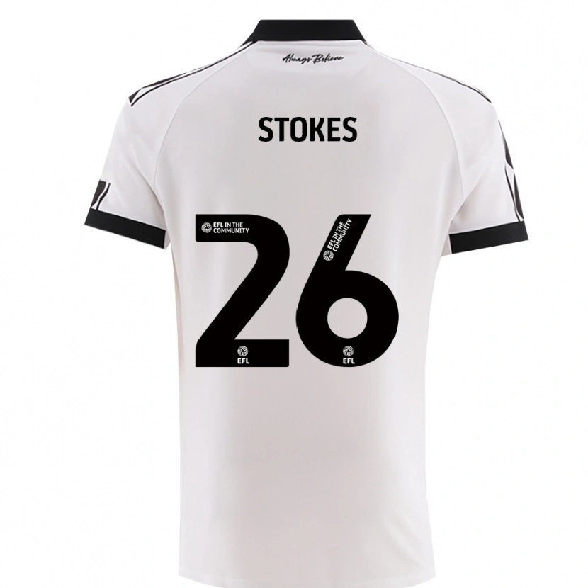 Danxen Dětské Josh Stokes #26 Bílá Černá Daleko Hráčské Dresy 2025/26 Dres