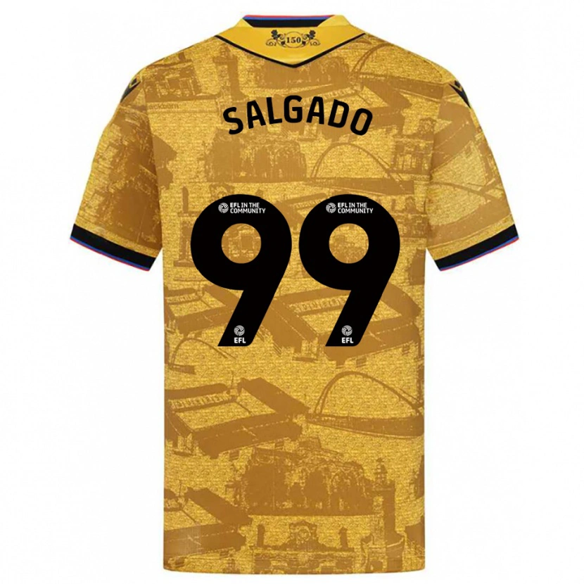 Danxen Dětské Shanell Salgado #99 Zlatá Černá Daleko Hráčské Dresy 2025/26 Dres