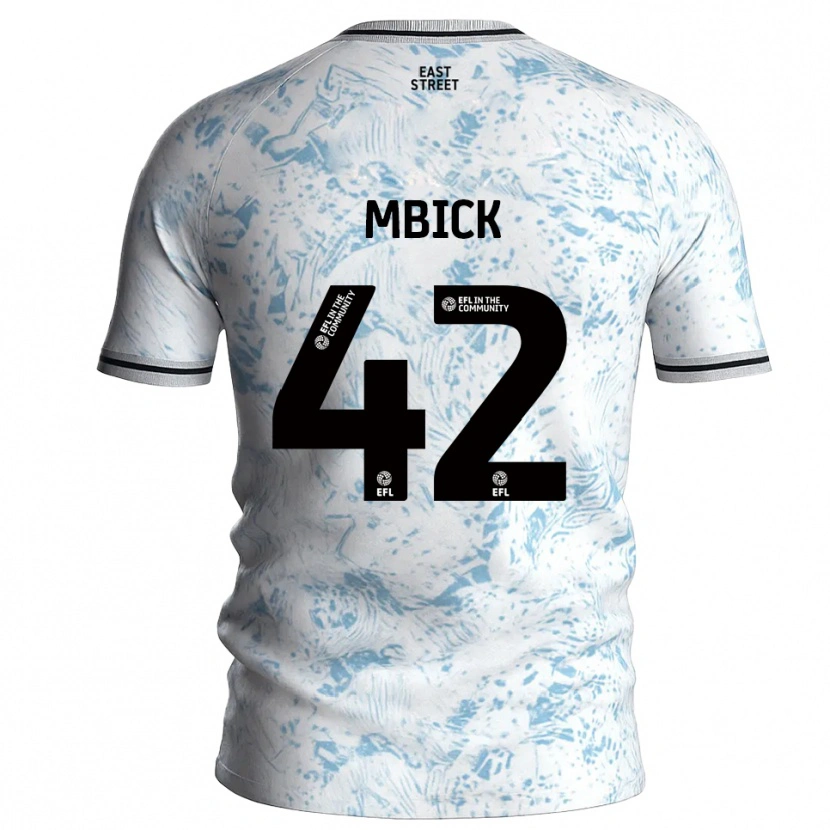 Danxen Dětské Micah Mbick #42 Bílá Světle Modrá Daleko Hráčské Dresy 2025/26 Dres