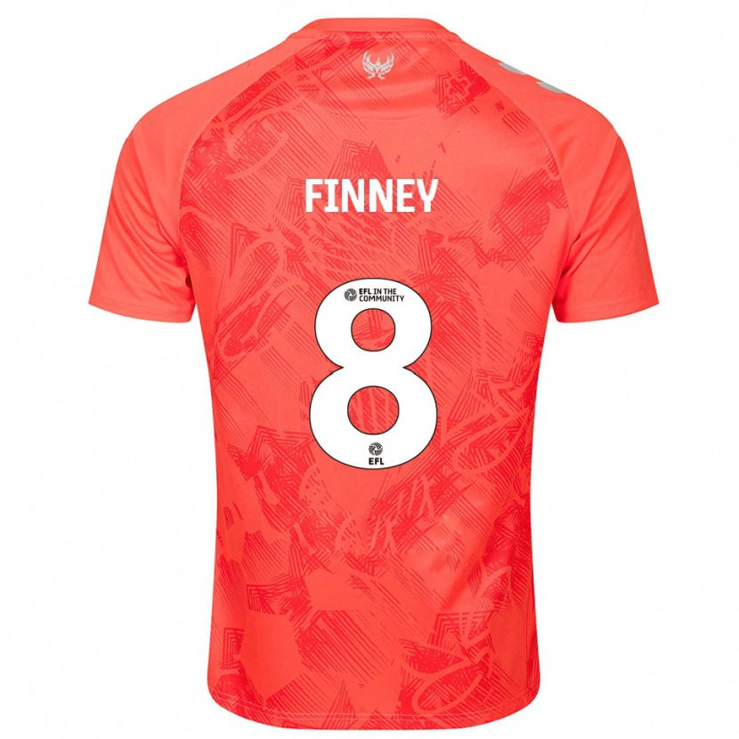 Danxen Dětské Charlie Finney #8 Oranžová Bílá Daleko Hráčské Dresy 2025/26 Dres