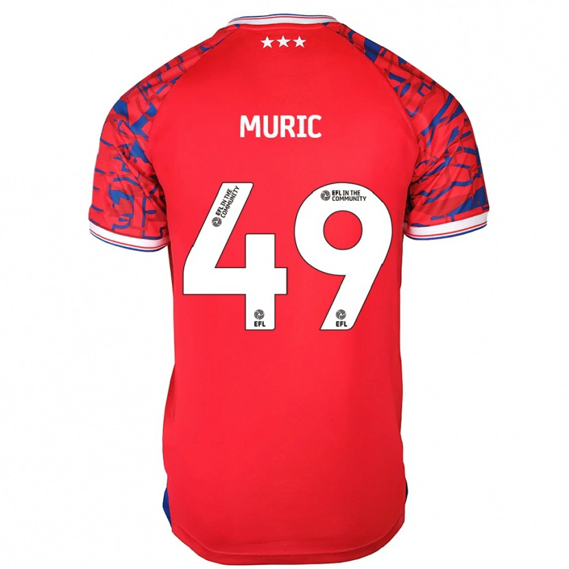 Danxen Dětské Arijanet Muric #49 Červená Modrá Daleko Hráčské Dresy 2025/26 Dres