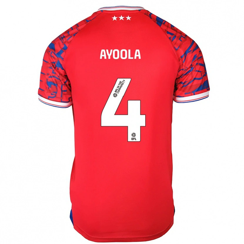 Danxen Dětské Jesse Ayoola #4 Červená Modrá Daleko Hráčské Dresy 2025/26 Dres