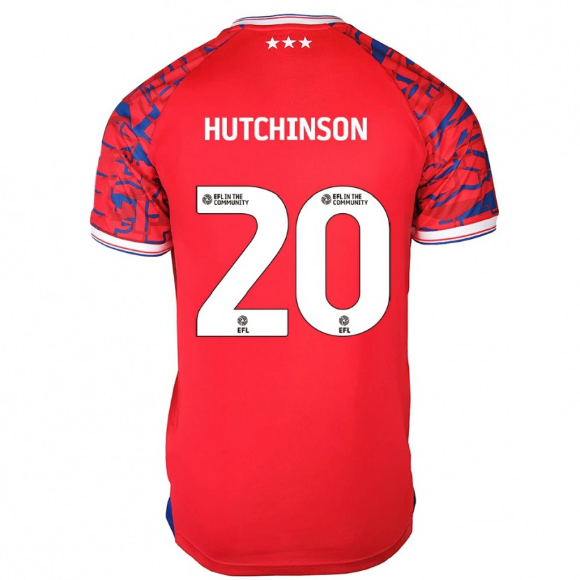 Danxen Dětské Omari Hutchinson #20 Červená Modrá Daleko Hráčské Dresy 2025/26 Dres