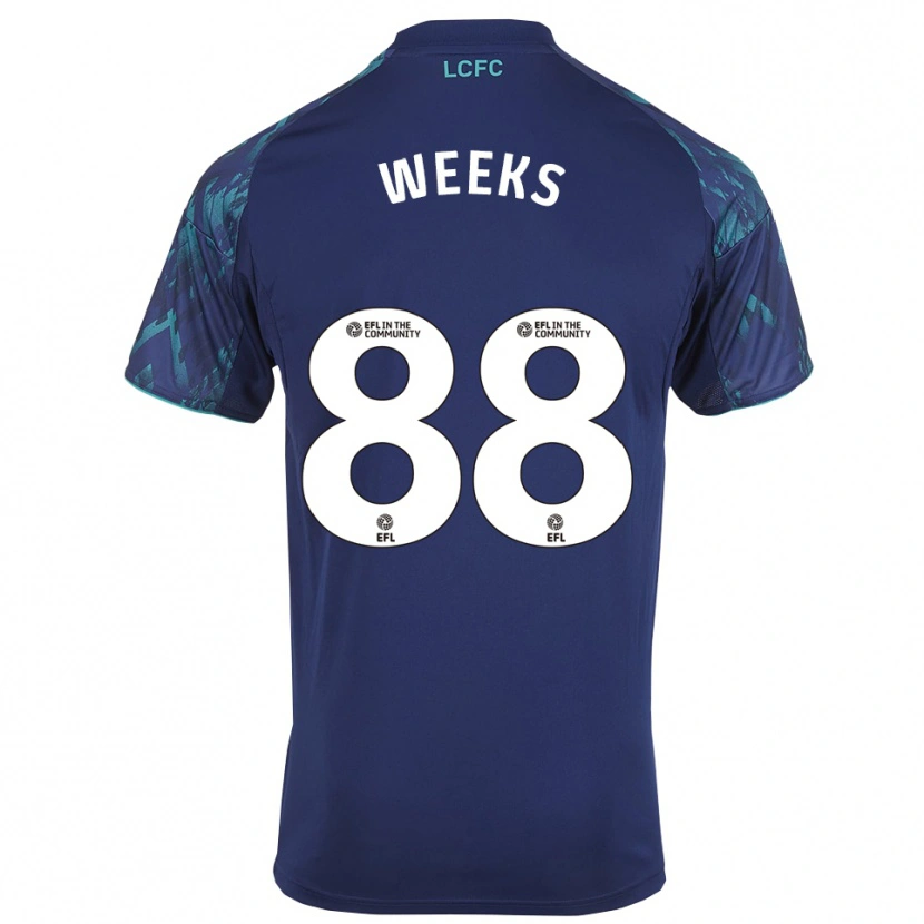 Danxen Dětské Tyler Weeks #88 Tmavě Modrá Zelená Bílá Daleko Hráčské Dresy 2025/26 Dres
