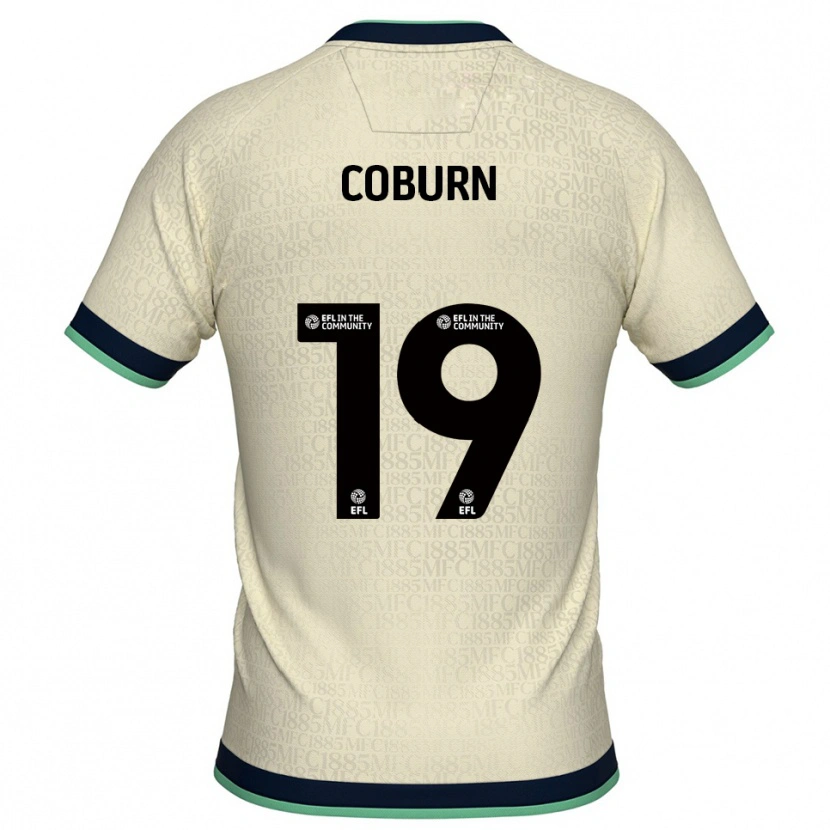 Danxen Dětské Josh Coburn #19 Šampaňská Tmavě Modrá Daleko Hráčské Dresy 2025/26 Dres