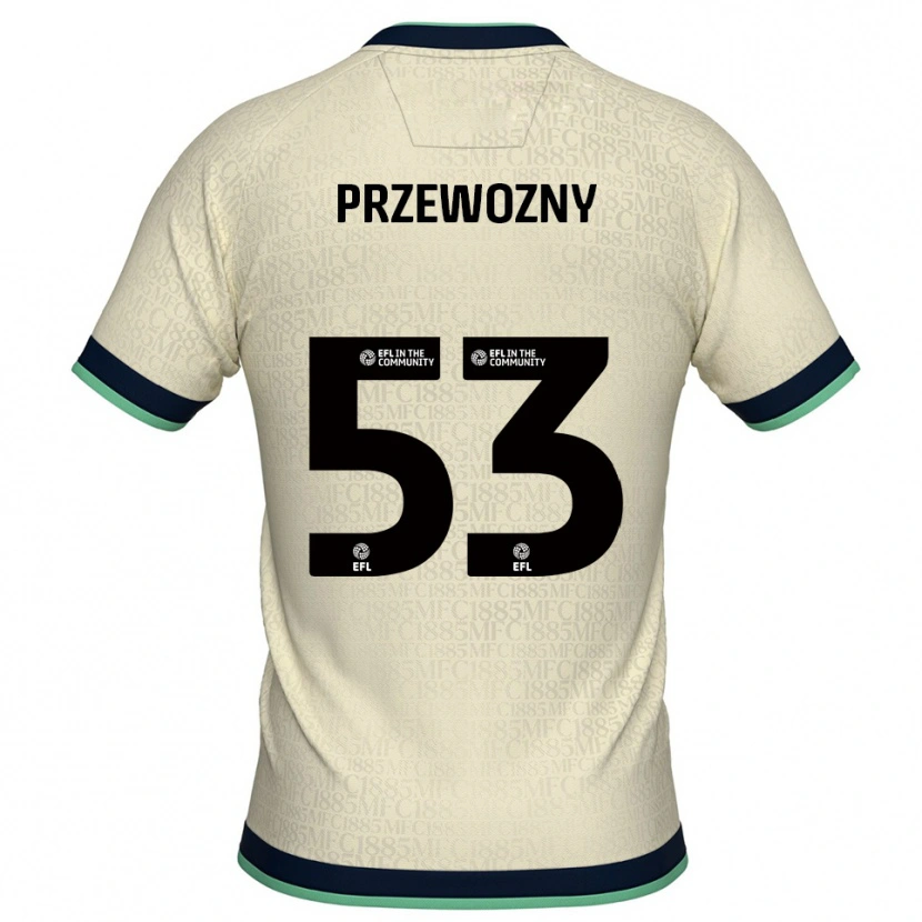 Danxen Dětské Jakub Przewozny #53 Šampaňská Tmavě Modrá Daleko Hráčské Dresy 2025/26 Dres