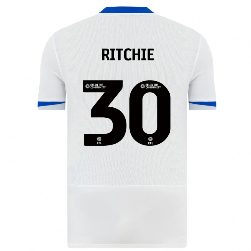Danxen Dětské Matt Ritchie #30 Bílá Černá Daleko Hráčské Dresy 2025/26 Dres